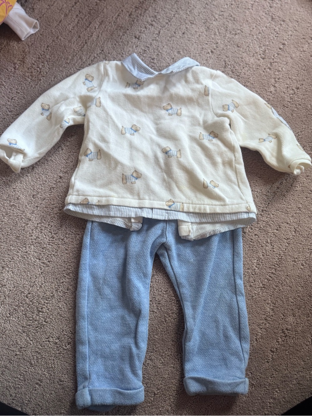 Mayoral Light Blue Infant Pants and Top Set